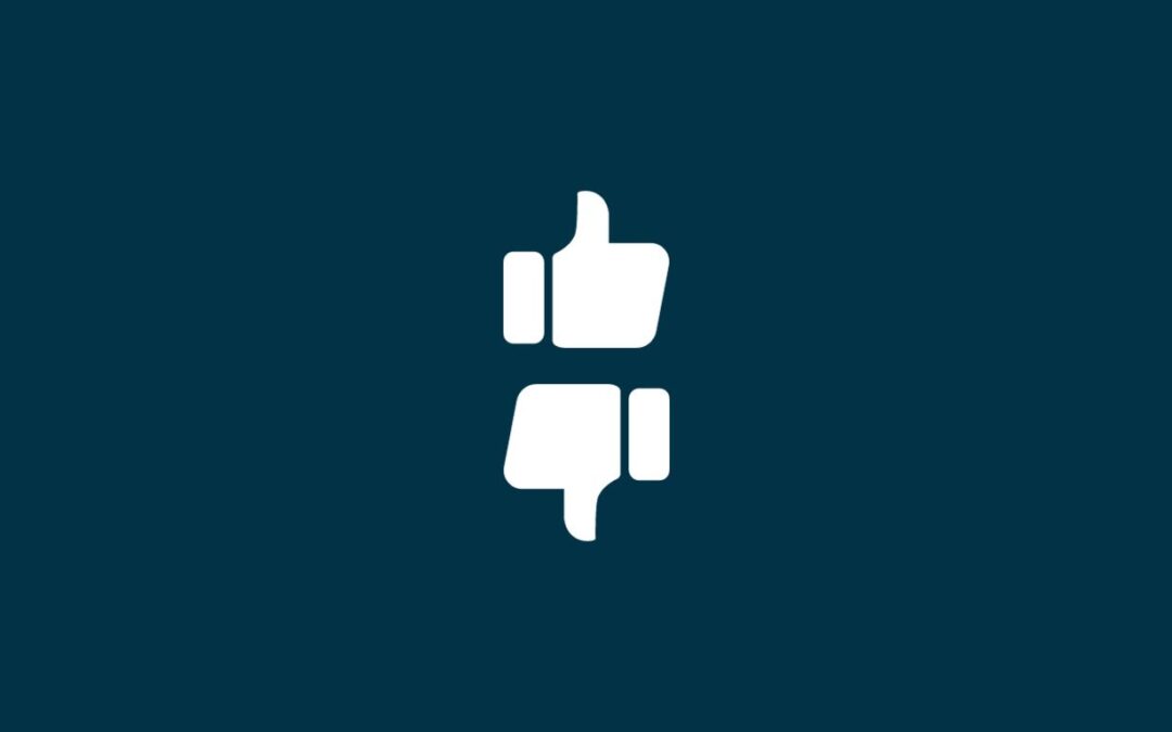 Imagen con fondo oscuro y un símbolo positivo y negativo